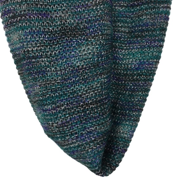 STEVE MADDEN Infinity Scarf Chunky Knit Metallic Sparkle Cozy Warm Multicolor - Picture 4 of 13